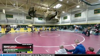 45 lbs Champ. Round 2 - Porter Bertram, Watford City Wolves vs Bennett Booth, Windy City Wrestlers