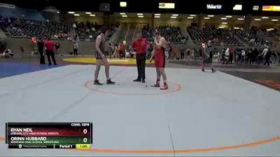 182 lbs Cons. Semi - Ryan Neil, Oregon City High School Wrestl vs Orinn Hubbard, Redmond High School Wrestling