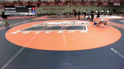 117 B Quarterfinal - Zoee Sadler, Aurora vs Hailey Beck, New Jersey City University