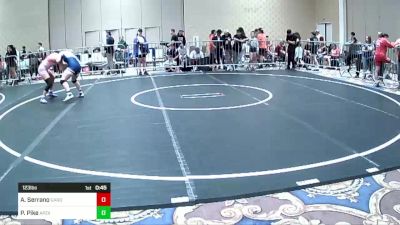 123 lbs Consi Of 16 #2 - Alyxia Serrano, Garden City vs Piper Pike, Apex Wr Ac