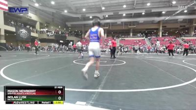 92 lbs Cons. Round 4 - Mason Newberry, Greater Heights Wrestling vs Nolan Lusk, Falcon Empire