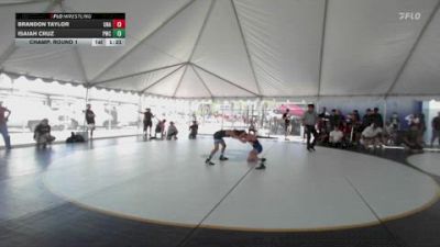 106 lbs Champ. Round 1 - Brandon Taylor, Unattached vs Isaiah Cruz, Pounders Wrestling Club