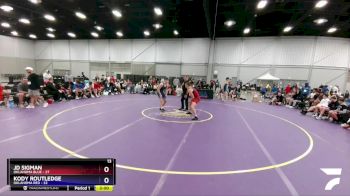 152 lbs Placement Matches (8 Team) - JD Sigman, Oklahoma Blue vs Kody Routledge, Oklahoma Red