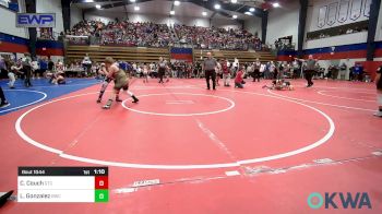 110 lbs Quarterfinal - Cooper Couch, Grove Takedown Club vs Lucas Gonzalez, Berryhill Wrestling Club