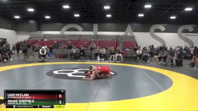 100 lbs Round 1 (8 Team) - Drake Sheffield, Minions Black (GA) vs Liam McClain, CP Wrestling Academy