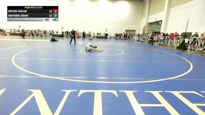 106 lbs Consi Of 32 #1 - Keyen Taplin, KS vs Mathieu Dean, CO