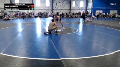 Silver 157 lbs Champ. Round 2 - Isaiah Nichols, Quincy vs Gage Losiewicz, Wisconsin-Eau Claire