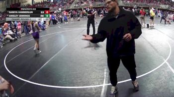 101 lbs Champ. Round 1 - Ainsley Jennings, Blair Wrestling Club vs Samiya Hammerlun, O`Neill Leprechaun Wrestling