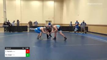 215 lbs Consolation - Tyler Yurich, Seneca Valley vs Mason Kraer, Trinity