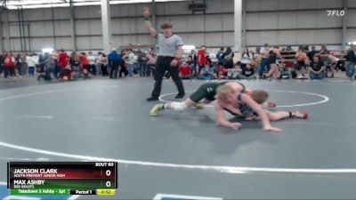 126 lbs Cons. Round 3 - Jackson Clark, South Fremont Junior High vs Max Ashby, BSD Beasts