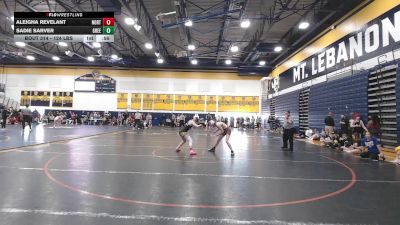 124 lbs Consy 3 - Aleigha Revelant, North Allegheny vs Sadie Sarver, Greensburg Salem