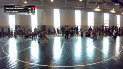 67 lbs Cons. Semi - Kruze Fauver, Willie Walters Wrestling Club vs Lincoln Grosskreuz, Williamsburg Wrestling Club