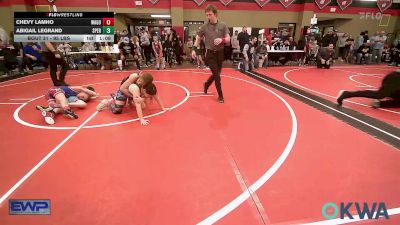 95 lbs Rr Rnd 1 - Chevy LamHo, Wagoner Takedown Club vs Abigail LeGrand, Sperry Wrestling Club