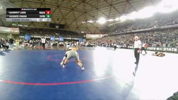 Boys 2A 190 lbs Champ. Round 1 - Garrett Lees, Washougal vs Vicente Pinon, Toppenish