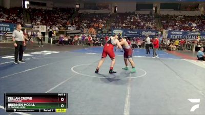 D 2 215 lbs Cons. Round 2 - Brennen McGill, St. Thomas More vs Kellan Crowe, Belle Chasse
