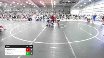 95 lbs Rr Rnd 3 - Gabe Benyo, Mat Assassins Black vs Thomas Ross, Triumph Blue