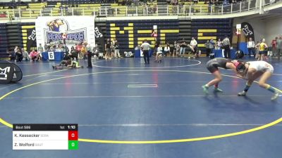 110 lbs Quarterfinal - Kaila Keesecker, Scraper vs Zoe Wolford, South MS