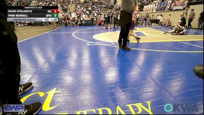 58 lbs Quarterfinal - Davie Stolarzyk, Piedmont vs Prim Merrell, Mannford Pirate Youth Wrestling