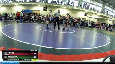 98 lbs Champ. Round 2 - Cole Pfeffer, Castle Wrestling Club vs Kai McGee, Indiana