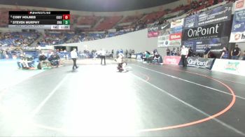 2A/1A Boys 215 3rd Place Match - Coby Holmes, Culver Boys vs Steven Murphy, Siletz Valley Boys