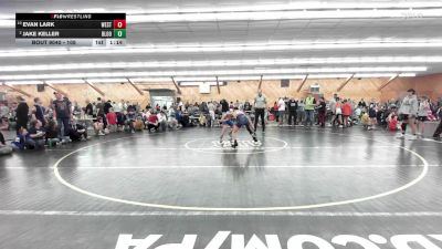 105 lbs Quarterfinal - Evan Lark, West Pittston vs Jake Keller, Bloomsburg