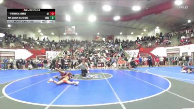 100 lbs Quarterfinal - Tienica Dits, Columbus East vs Na`Leah Suggs, Mishawaka High School
