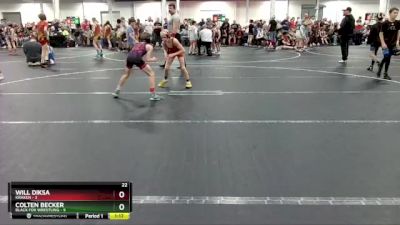 60 lbs Round 4 (8 Team) - Colten Becker, Black Fox Wrestling vs Will Diksa, Kraken