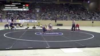 126 lbs 1st Place Match - Brennen Clifford, Union County vs Corban Nance, Anderson County