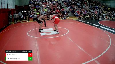 215 lbs Cons. Round 2 - Hunter Hillberry, Albert Gallatin Hs vs Charles Powell, Freedom Area Hs