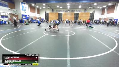 132 lbs Champ. Round 1 - Lucas Wozniak, Norco vs Ruben Gonzales, Los Alamitos