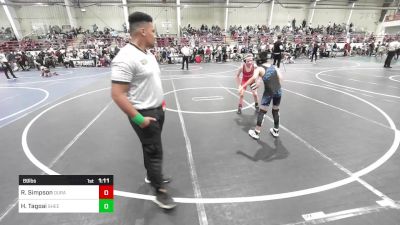 89 lbs Quarterfinal - Ryne Simpson, Durango WC vs Henry Tagoai, SheepCamp WC