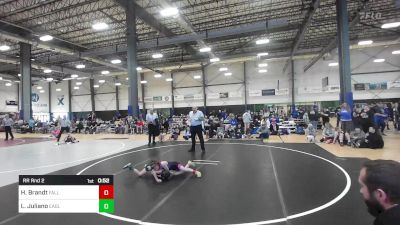 54 lbs Rr Rnd 2 - Hudson Brandt, Fallon Outlaws WC vs Leo Juliano, Eagle Point Youth