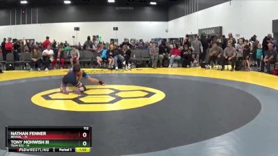112 lbs Round 3 (6 Team) - Nathan Fenner, Revival vs Tony Mohwish III, Team 922