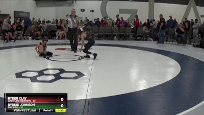 60 lbs Round 3 (6 Team) - Ryder Clay, Wrestling University vs Ryddik Johnson, PNW Gold