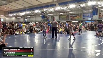 80 lbs 2nd Wrestleback (8 Team) - Avery Maines, Team Palmetto vs Keynu Neiswender, Alabama Elite Black