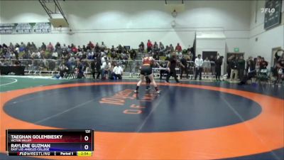 131 lbs Cons. Round 1 - Taeghan Golembiesky, Victor Valley vs Raylene Guzman, East Los Angeles College