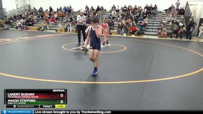 B-7 lbs Semifinal - Mason Stafford, Iowa City MatPac vs Landry Bushaw, McDominate Training Center