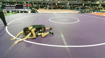 5A 113 lbs Quarterfinal - Hayden Ross, Georgetown vs Tobias Gilman, Argyle