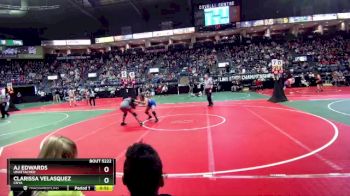 150 lbs Quarterfinal - Clarissa Velasquez, CNYA vs Aj Edwards, Unattached