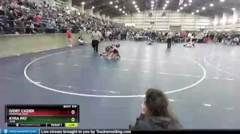 105 lbs Cons. Round 4 - Ivory Cazier, Mountain View vs Kyra Pay, Juab