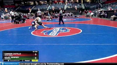 1A-120 lbs Semifinal - Kolby Dempsey, Armuchee vs Connor Castillo, Social Circle