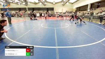 77 lbs Rr Rnd 1 - AJ Slominsky, Apex vs Nelson Villafane, Mat Assassins Black