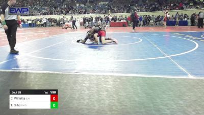 123 lbs Round Of 128 - Craig Willette, Elgin Wrestling vs Trevalyn Ortiz, Enid Junior High