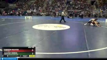 138 lbs 5th Place Match - Hunter Owens, Breckenridge/Wahpeton vs Dawson Richter, Dickinson
