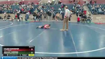 51 lbs Quarterfinal - Brooks Harding, Warrior Wrestling Club vs Tyler Manheimer, West Jordan