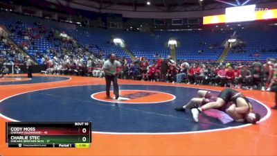 215 lbs Finals (8 Team) - Charlie Stec, Chicago (Brother Rice) vs Cody Moss, Chatham (Glenwood)