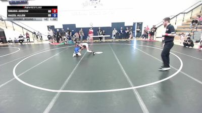 90-100 lbs Champ. Round 1 - Hazel Allen, MN vs Smara Addow, MN