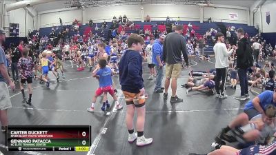 75 lbs Quarterfinal - Carter Duckett, River Bluff Youth Wrestling vs Gennaro Patacca, KC Elite Training Center