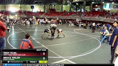 65 lbs 7th Place Match - Troy Tejkl, West Point Wrestling Club vs Brock Walsh, Ponca Spears