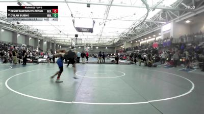 150 lbs Consi Of 16 #2 - Demir Sanford-Tolentino, Rockville vs Dylan Bueno, New Milford